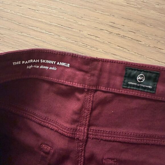 $248 AG Adriano Goldschmied Women Jeans Size 27 Coated Farrah High Rise Skinny A - Picture 4 of 5